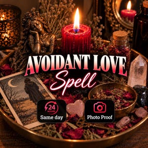 Ritual de amor evitativo - Casting el MISMO DÍA para convertir a alguien en obsesivo evitativo, terminar con la frialdad y el calor, hacer que te persiga, apertura emocional, persecución.