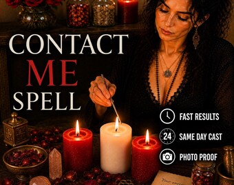 Feitiço para Contato Imediato - Requer Mensagem de Texto, Ligação ou Contato Urgente, com Entrega no Mesmo Dia.
