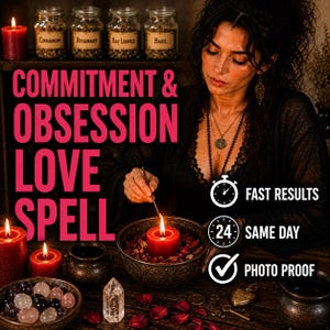 Hechizo de compromiso / Haz que se comprometa rápidamente / Poderoso ritual de unión de lealtad y devoción. Lanzamiento el mismo día.