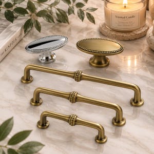Antique Bronze Knob, Vintage Drawer Pulls, Zinc Alloy Cabinet Knobs, Unique Kitchen Handles