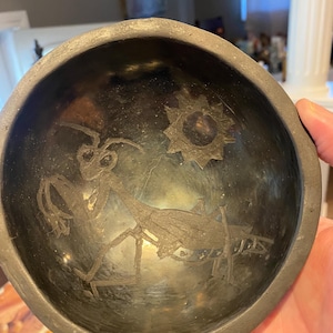 Museum-Grade Melesio Ortiz Mata Ortiz Lidded Olla & Sgraffito Praying Mantis Bowl Set | First Generation Master Potter | Fine Mexican Studio
