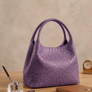 Hobo Tragetasche mit Strauß-Prägung - Große Schulter Handtasche, Elegante Handtasche für jeden Tag