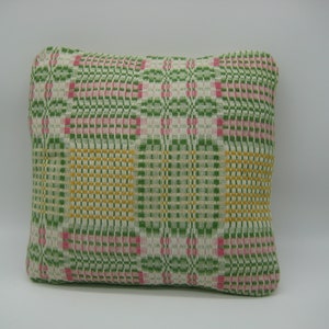 Pillow Sham Cover#9 - Antique Coverlet - Decorative Throw Pillow - Accent Pillow