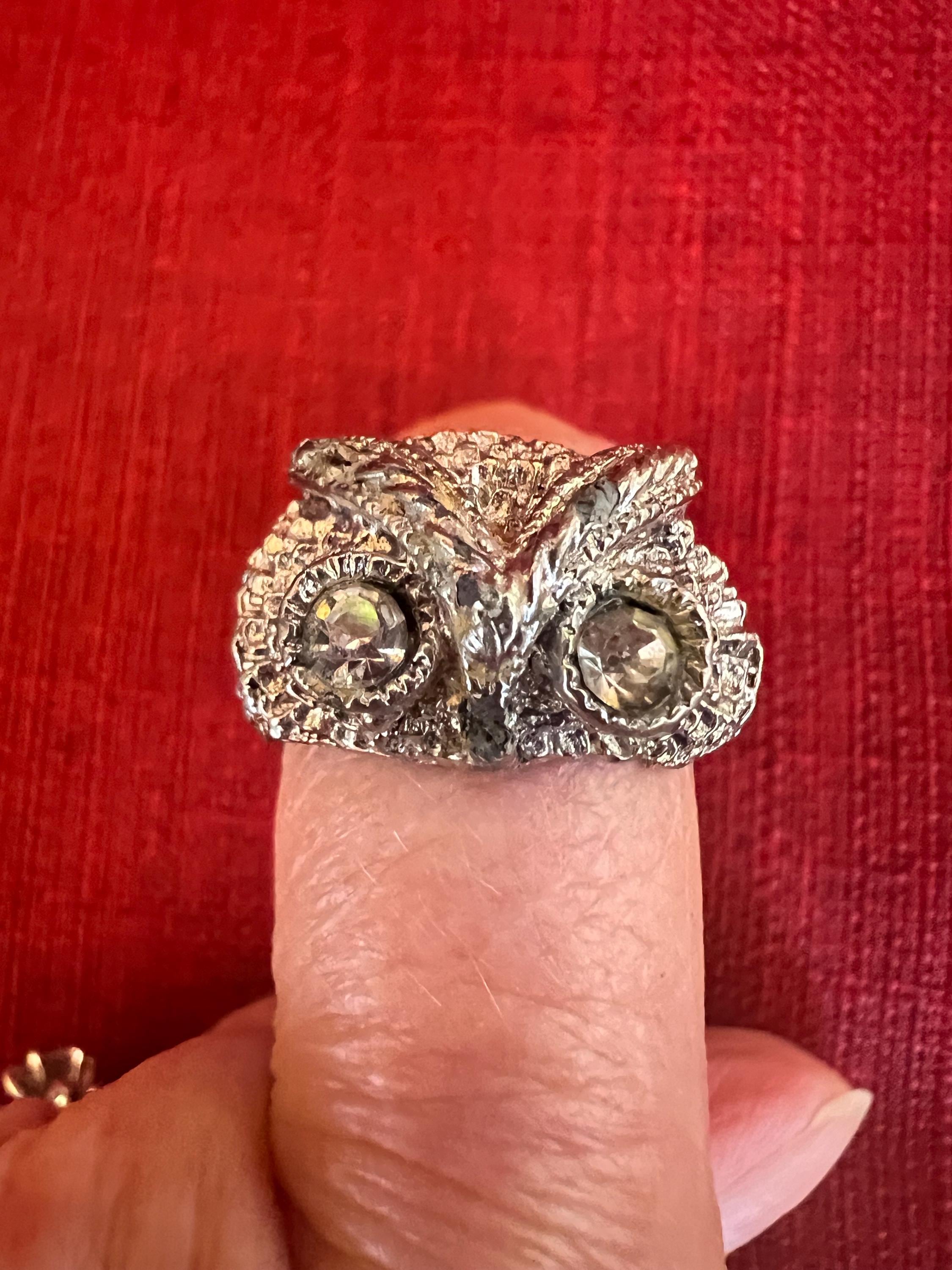 Vintage Vogue Owl Ring