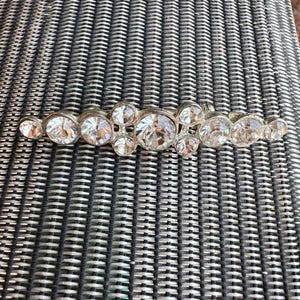 Vintage Silver tone Rhinestone Pin