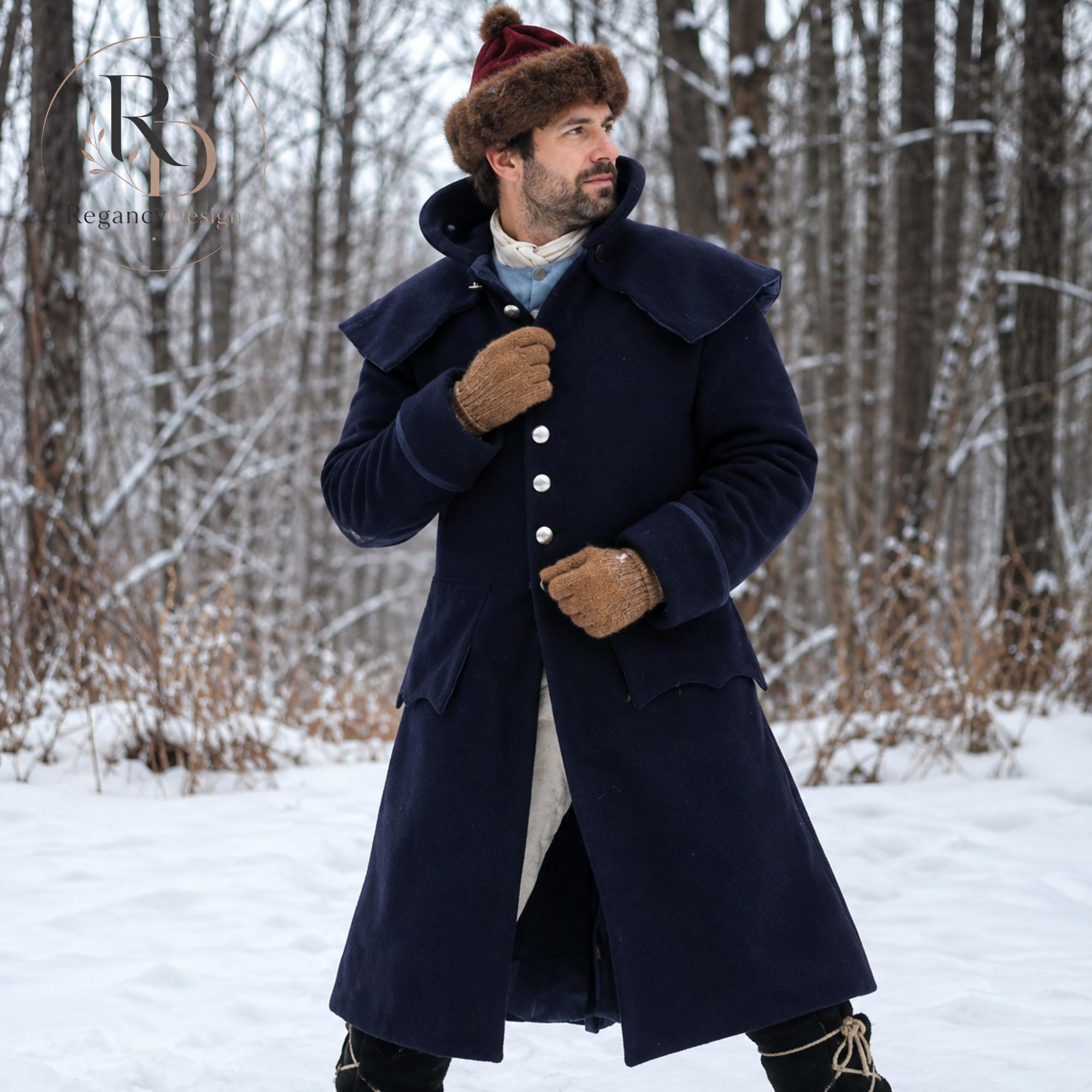 Jackrose fur pea coat Napoléon jacket Napoleonic Greatcoat - Etsy Canada