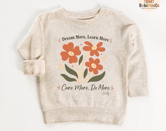 Dream More Do More Dolly Kids Shirt, Retro Flower Toddler Tee, Dolly Parton Youth Sweatshirt, Country Concert Tee