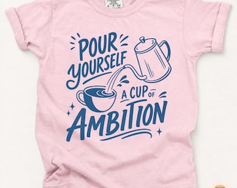 Dolly Parton Pour Yourself a Cup of Ambition Kids Shirt, Retro Coffee T-shirt, Country Music Shirt,  Vintage Moka Pot Youth Shirt