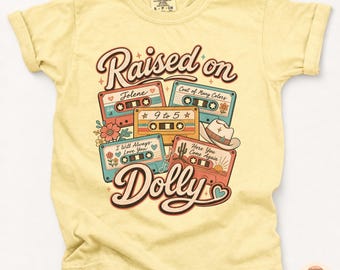 Raised On Dolly Parton Memorial Kids Shirt, RIP Dolly Parton Youth Tshirt, Country Music Legend T-Shirt, Southern Fan Gift