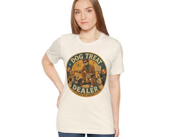 Dog Treat Dealer tee | Retro vintage dog lover graphic t-shirt
