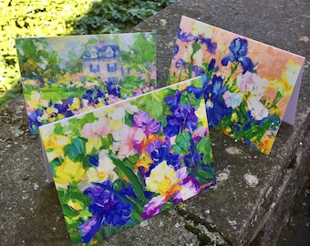 Iris Garden Notecards mixed