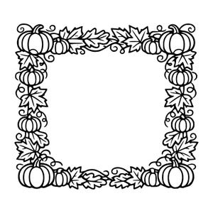 Pumpkin Frame SVG, PNG | Cricut Cut File | Digital Download
