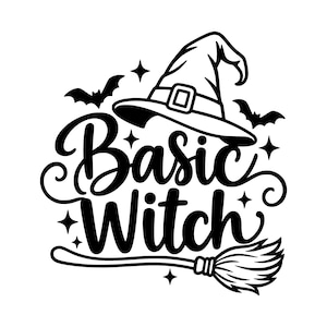 Enkel häxa SVG, PNG | Cricut Cut-fil | Digital nedladdning