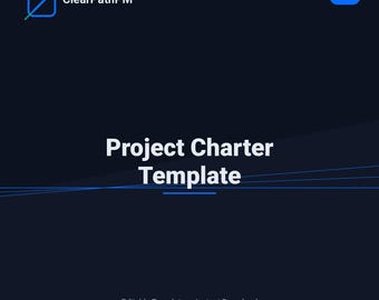 ClearPath PM Project Charter Template | Editable Word Doc | Project Management Kickoff Document | Instant Download