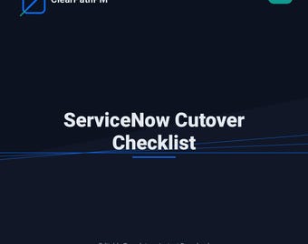 ClearPath PM ServiceNow Umstellungs- und Go-Live-Checkliste | Excel-Vorlage | Aufgaben vor der Umstellung, am Umstellungstag und nach der Umstellung
