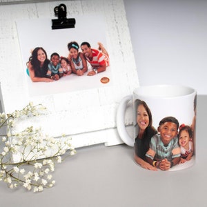 Mug photo personnalisé personnalisé, cadeau photographie d&#39;image unique, verres personnalisés Mug à café, cadeau personnalisé, mug unique, mug à café personnalisé