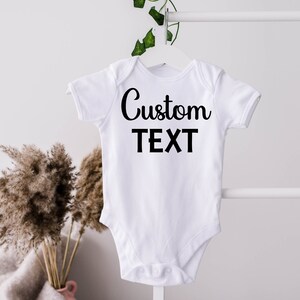 Personalized Name Baby Bodysuit - Custom Text Baby Clothes - Personalized Text Baby Onesie® - Baby Shower Gift - Unique Baby Onesie®