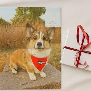 Custom Pet Photo Puzzle | Personalized Dog or Cat Puzzle Gift | Fun Grandkids Activity Kit, Keepsake for Kids, Nephews, or Pet Lovers