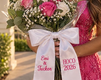 Homecoming Sash Personalized, Custom Embroidered HOCO 2026 Stole, Senior Night Sash, Custom Name Monogram Keepsake