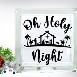 Nativity Oh Holy Night Block