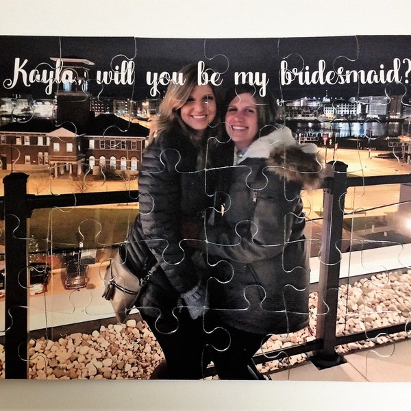 Bridesmaids Proposal Puzzle - Will you be my Bridesmaid Puzzle - Flower Girl Puzzle -  Personalized Bridesmaids  puzzle - Maid of Honor Gift