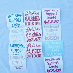 Custom Candy Jar Vinyl Decal: Personalized Treat Jar Sticker image 3