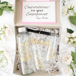 Engagement Gift for Bride - Personalized Future Mrs Gift - Engagement Gift for Couple - Personalized Engagement Gift Box for Newly Engaged