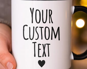 Personalized Coffee Mug: Custom Text or Image, Office Gift