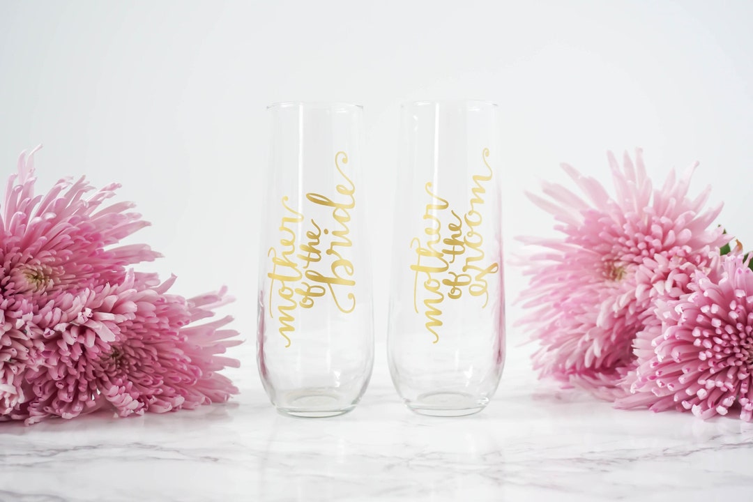 Champagne Flute Mother of the Bride Gift Mother of the Groom Etsy