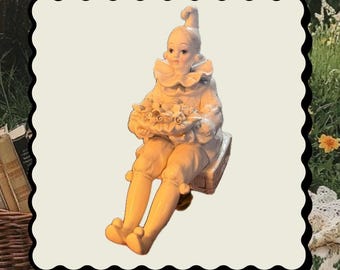 Vintage Pierrot Clown Lidded Bowl: Taste Setter by Sigma, Ceramic Vintage Pierrot Clown Lidded Bowl: Taste Setter by Sigma, Ceramic