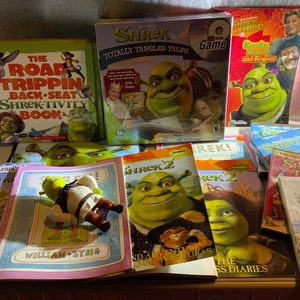 Shrek LOT ~ William Steig ~ Books ~ Activity Books ~ Games ~ Plush ~ DVDs