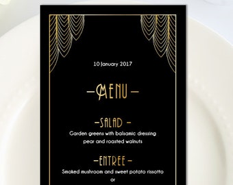 seating chart template great gatsby wedding sign art deco etsy