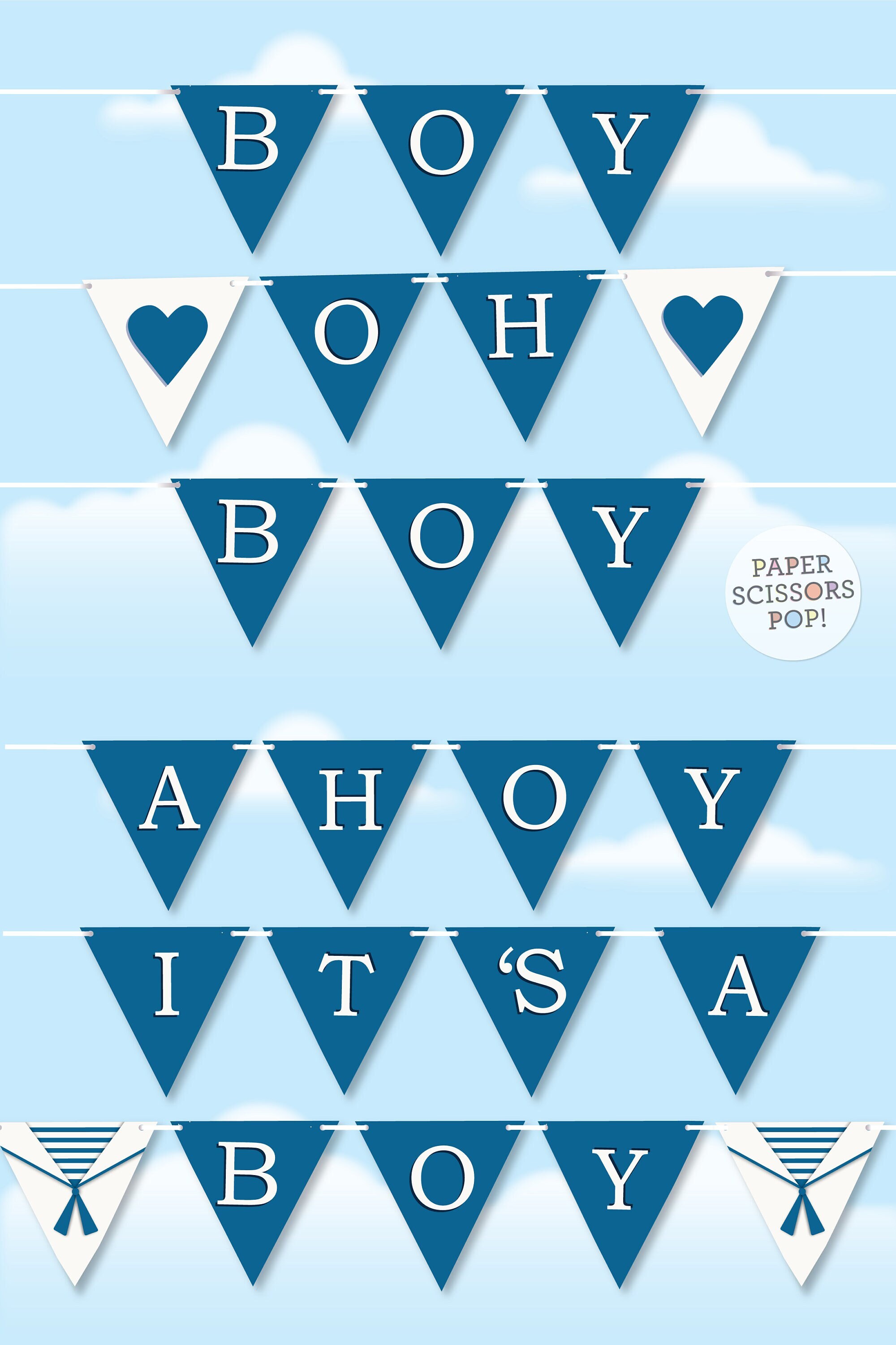 Its a sale boy banner printable