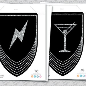 Great Gatsby Party Decor Gatsby Wedding Decor, Gatsby Birthday Banner,  Black and Silver Glitter Party Decoration, Roaring 20&#39;s, Graduation