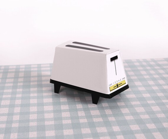 Yellow Retro Toaster Box, Unique Wedding Gift Box, Printable