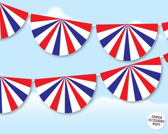 July 4th Garland, Patriotic Banner, 4th of July Garland Bastille Day Garland, July 4th Party Decor Patriotic Decor Independence Day Banner