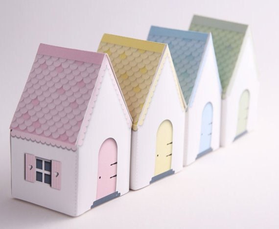 Printable fairy house favor boxes, DIY wedding favor boxes. fairy themed gift box, unicorn party decor, fairy favors, instant download Il_570xn