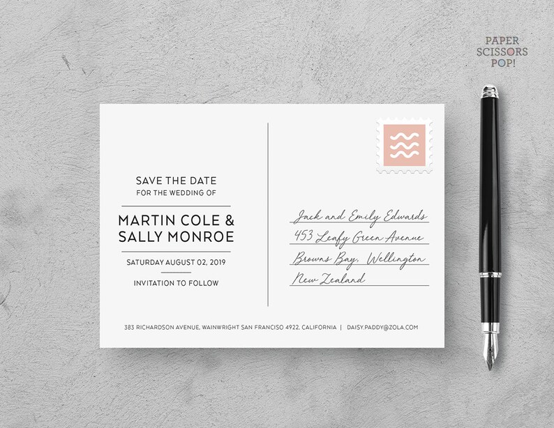 Minimalist New York City Skyline Save the Date (Digital File) image 6