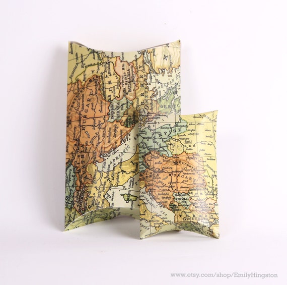 Historical Vintage Map Farewell Party Favors, Vintage Europe Map Gift Card Envelope Box, Bon Voyage , Happy Travels, Retirement Gift Il_570xn