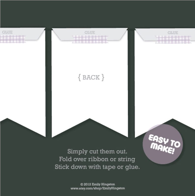 Diy Party Banner Template
