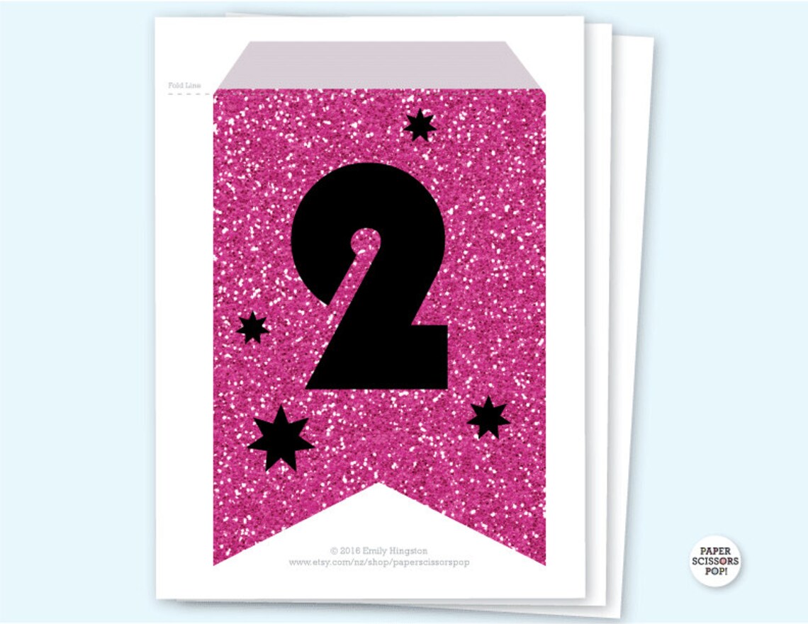Alphabet Template Personalized Banner DIY Birthday Banner Etsy