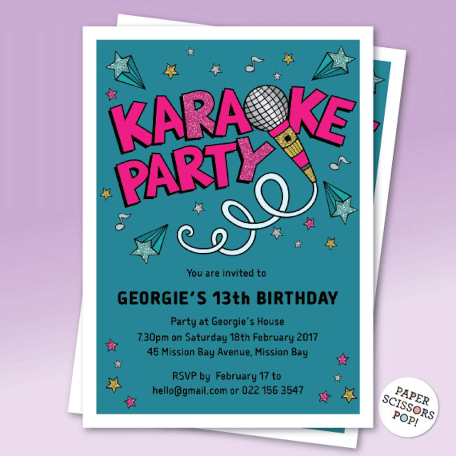 karaoke-invite-editable-invitation-kareoke-party-invitation-etsy