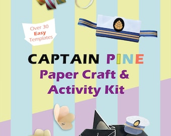 Captain Pine Paper Craft Kit: Origami Templates for Kids Ages 4-8