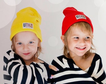 UTHA cotton beanie, children's hat,  kids' beanies.