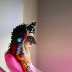 UTHA SHAMAN ORIGINAL Ritual hat Festival headdress Shamanic headpiece Must have for Burning Man image 4