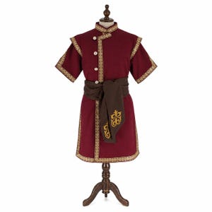 Túnica medieval, caftán abotonado, disfraz para LARP, atuendo para feria renacentista, vestimenta de fantasía, túnica de arquero, ropa para recreación histórica, atuendo