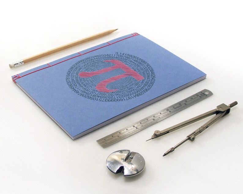 Pi Number. π. Math Journal. Embroidered Notebook. Etsy