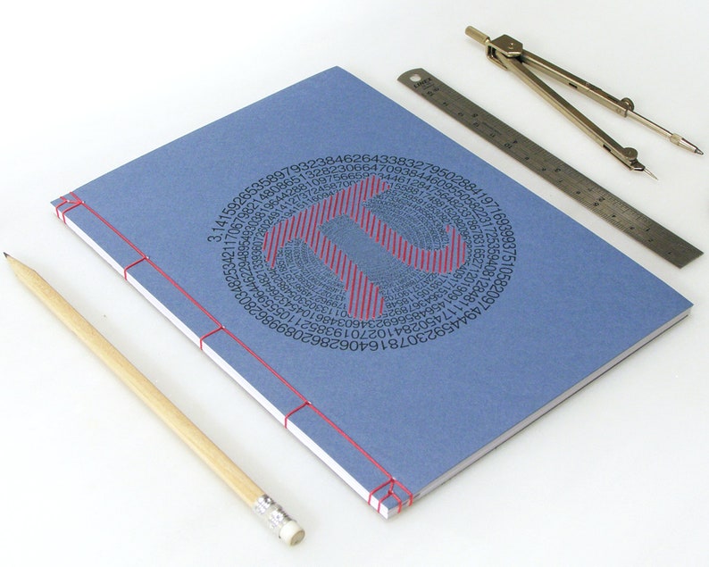 Pi Number. π. Math Journal. Embroidered Notebook. Etsy