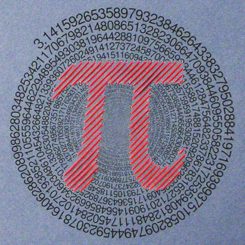 Pi Number. π. Math Journal. Embroidered Notebook. Etsy