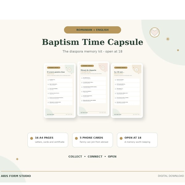Baptism time capsule